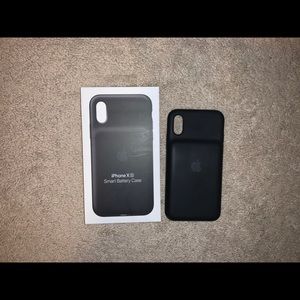 Apple iPhone XS black charging case